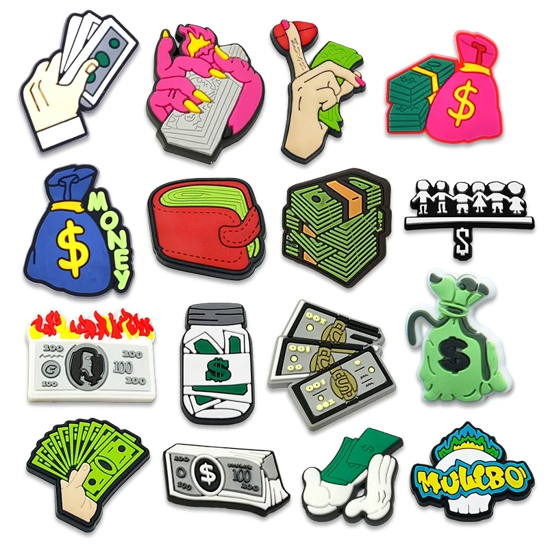 16 шт., подвески для обуви Money Maker, сандалии-сабо, модная обувь из ПВХ с финансовой свободой, украшения для женщин, мужчин, взрослых
16 шт., подвески для обуви Money Maker, сандалии-сабо, модная обувь из ПВХ с финансовой свободой, украшения для женщин, мужчин, взрослых