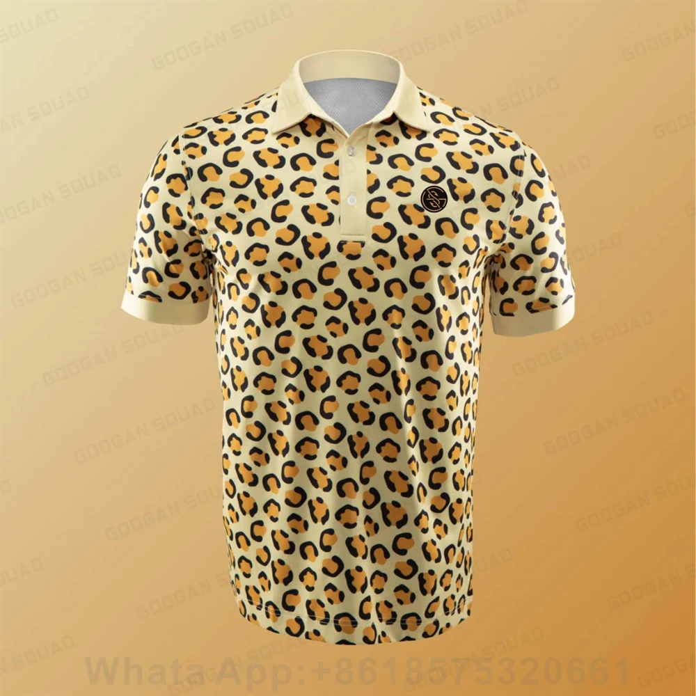 Men's Golf Polo Shirt Quick Dry Short Sleeve Shirts Turn-down Collar Work Clothing Casual Printed Sports T-shirt Golf Football
Men's Golf Polo Shirt Quick Dry Short Sleeve Shirts Turn-down Collar Work Clothing Casual Printed Sports T-shirt Golf Football