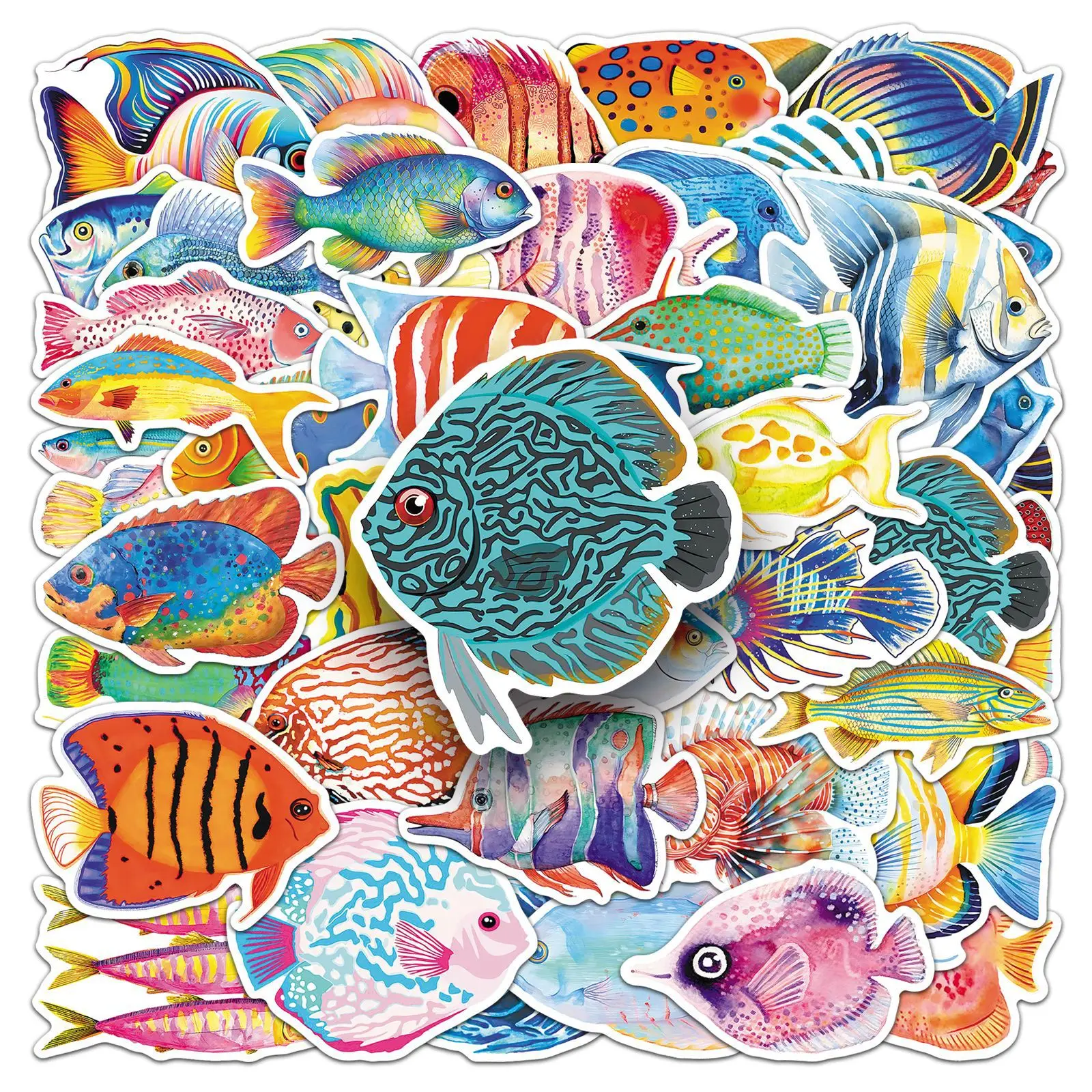 50/100PCS Cartoon Fish Stickers, Marine Animal Biology, Colorful Fish, Waterproof Decoration, Computer Stationery Sticker
50/100PCS Cartoon Fish Stickers, Marine Animal Biology, Colorful Fish, Waterproof Decoration, Computer Stationery Sticker
