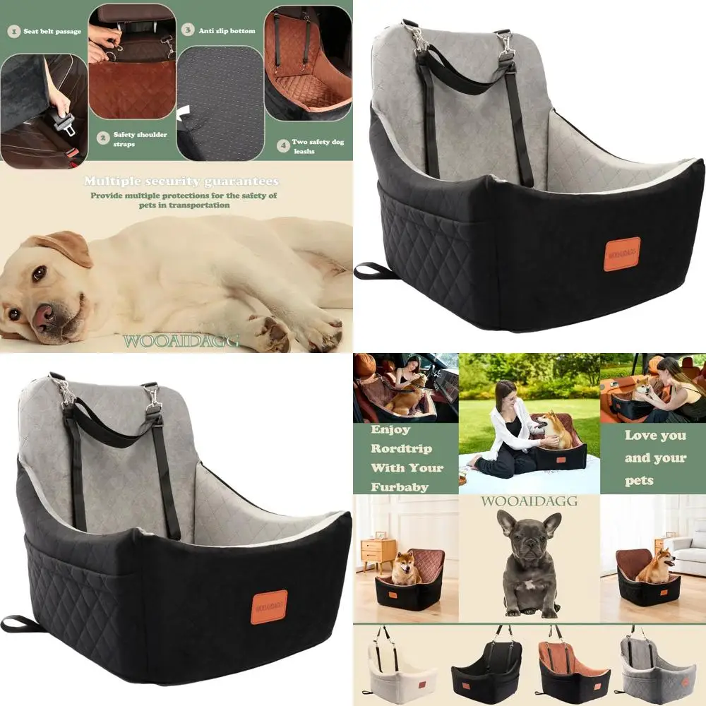 Регулируемое автокресло для домашних животных с ремнем безопасности, съемным и моющимся чехлом, подходит для средних собак (черный/серый)
Регулируемое автокресло для домашних животных с ремнем безопасности, съемным и моющимся чехлом, подходит для средних собак (черный/серый)