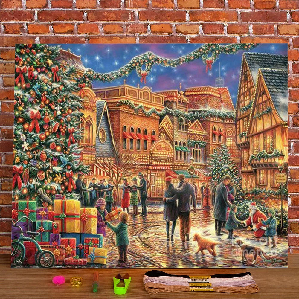 Christmas Tree Printed Water-Soluble Canvas 11CT Cross Stitch DIY Embroidery Patterns DMC Threads Painting Hobby Gift
Christmas Tree Printed Water-Soluble Canvas 11CT Cross Stitch DIY Embroidery Patterns DMC Threads Painting Hobby Gift