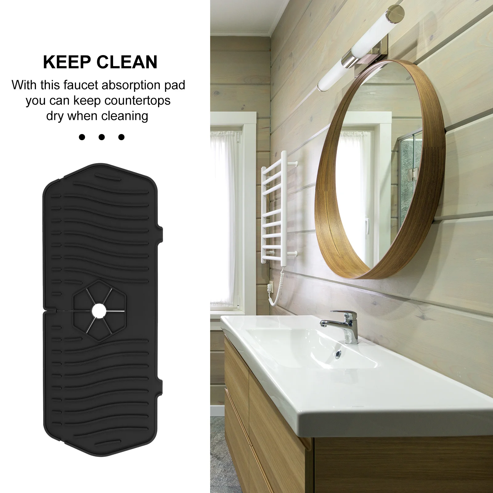 Silicone Faucet Absorbent Mat Kitchen Anti-Splash Cushion Creative Water Absorbent Mat Suitable for Sink Bathroom Rv 
Silicone Faucet Absorbent Mat Kitchen Anti-Splash Cushion Creative Water Absorbent Mat Suitable for Sink Bathroom Rv