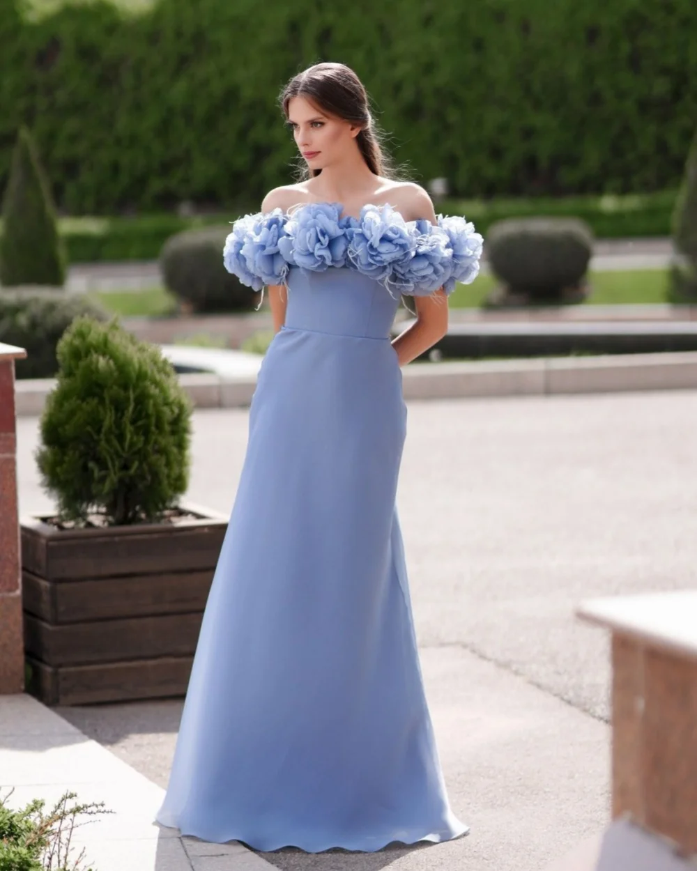 Customized High Quality Classic Jersey Handmade Flower Pleat Straight Off-the-shoulder Long Dresses Bespoke Occasion Dresses
Customized High Quality Classic Jersey Handmade Flower Pleat Straight Off-the-shoulder Long Dresses Bespoke Occasion Dresses