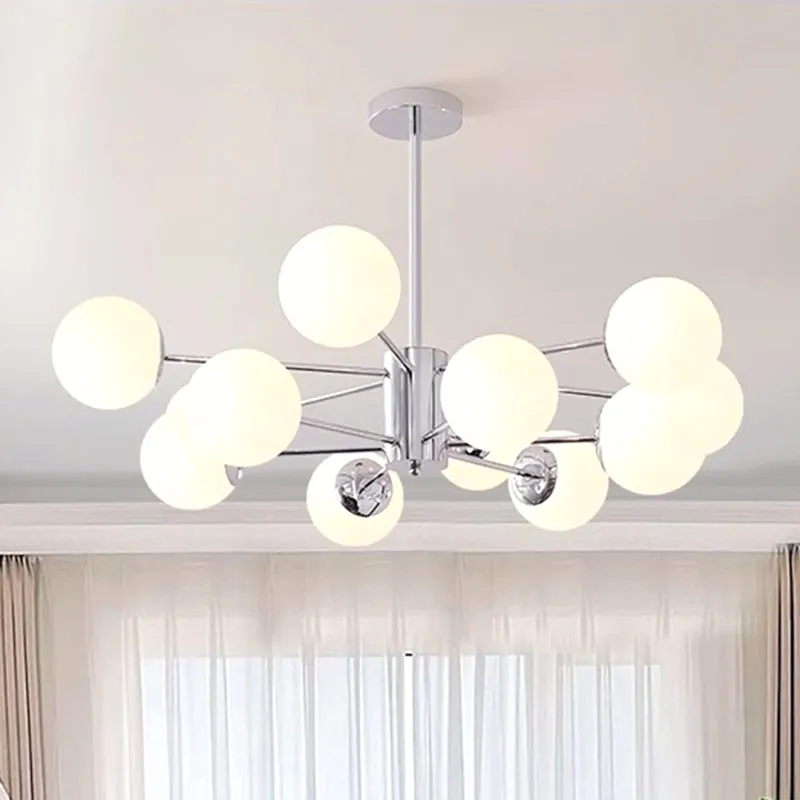 Nordic Led Glass Ball Chandelier Ceiling Modern Chrome Pendant Light Fixtrue Kitchen Living Room Bedroom Home Decor Hanging Lamp
Nordic Led Glass Ball Chandelier Ceiling Modern Chrome Pendant Light Fixtrue Kitchen Living Room Bedroom Home Decor Hanging Lamp