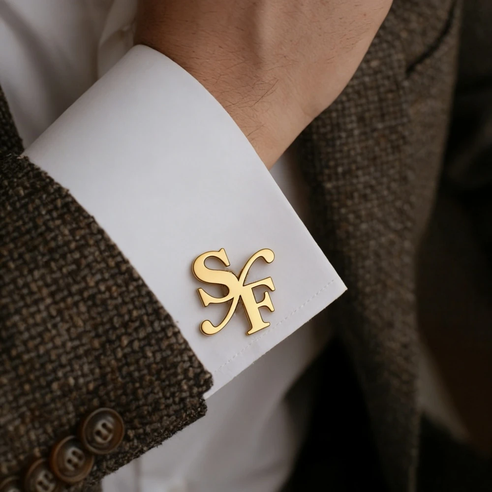 Custom One Pair Initials Cufflinks Stainless Steel Personalized Couple Letters Groom Cufflinks Men Gentle Jewelry Father's Gift
Custom One Pair Initials Cufflinks Stainless Steel Personalized Couple Letters Groom Cufflinks Men Gentle Jewelry Father's Gift