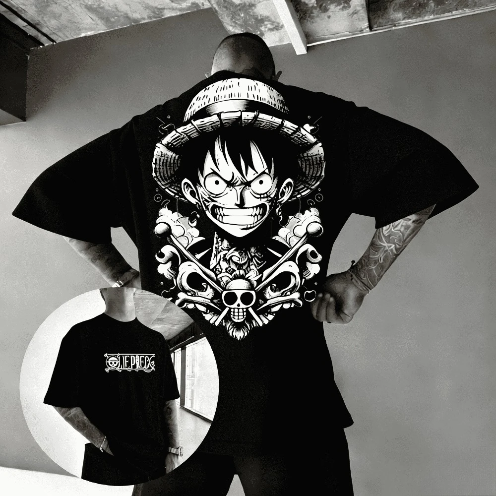 One Piece Luffy Unisex Pure Cotton T-shirt 2026 Summer Hot Anime Print American Loose Casual Parent-child Short Sleeved Top
One Piece Luffy Unisex Pure Cotton T-shirt 2026 Summer Hot Anime Print American Loose Casual Parent-child Short Sleeved Top