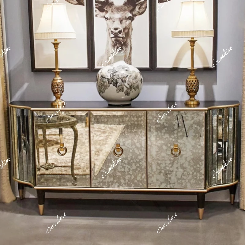 Light luxury post-modern dining side cabinet American retro living room storage decorative cabinet
Light luxury post-modern dining side cabinet American retro living room storage decorative cabinet