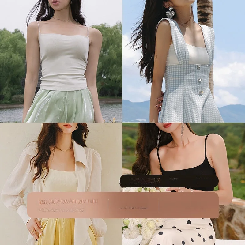 since Then Pure Cotton Thin Strap Vest Women's Summer Base Layer Slim Fit Top Inner Wear Short Length Color
since Then Pure Cotton Thin Strap Vest Women's Summer Base Layer Slim Fit Top Inner Wear Short Length Color