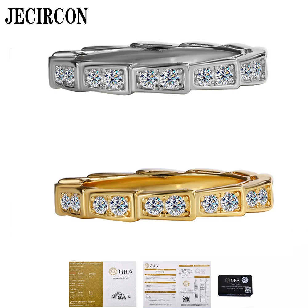 JECIRCON S925 Sterling Silver Korean Snake Ring Trendy Hot-Selling Style Full Moissanite Fashion Versatile Ring Fine Jewelry
JECIRCON S925 Sterling Silver Korean Snake Ring Trendy Hot-Selling Style Full Moissanite Fashion Versatile Ring Fine Jewelry