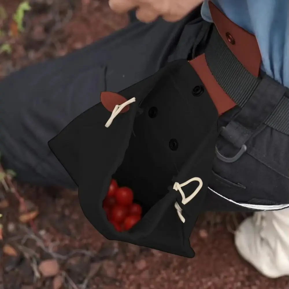 Collapsible Canvas Storage Bag PU Leather Water-Resistant Outdoor Foraging Bag Buckle Belt Waxed Canvas Garden Picking Pouch
Collapsible Canvas Storage Bag PU Leather Water-Resistant Outdoor Foraging Bag Buckle Belt Waxed Canvas Garden Picking Pouch
