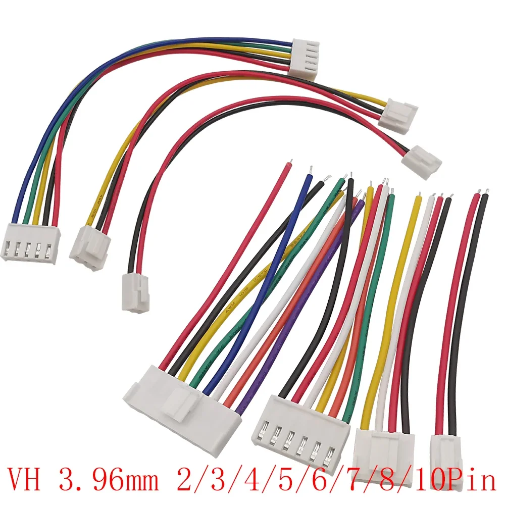 3Pcs JST Pitch VH3.96 MM Female Housing Plug Sing/Double Head Connector 2P/3P/4P/5P/6P/8P/10/12 Pin Wire Length 10/20/30CM 22AWG
3Pcs JST Pitch VH3.96 MM Female Housing Plug Sing/Double Head Connector 2P/3P/4P/5P/6P/8P/10/12 Pin Wire Length 10/20/30CM 22AWG