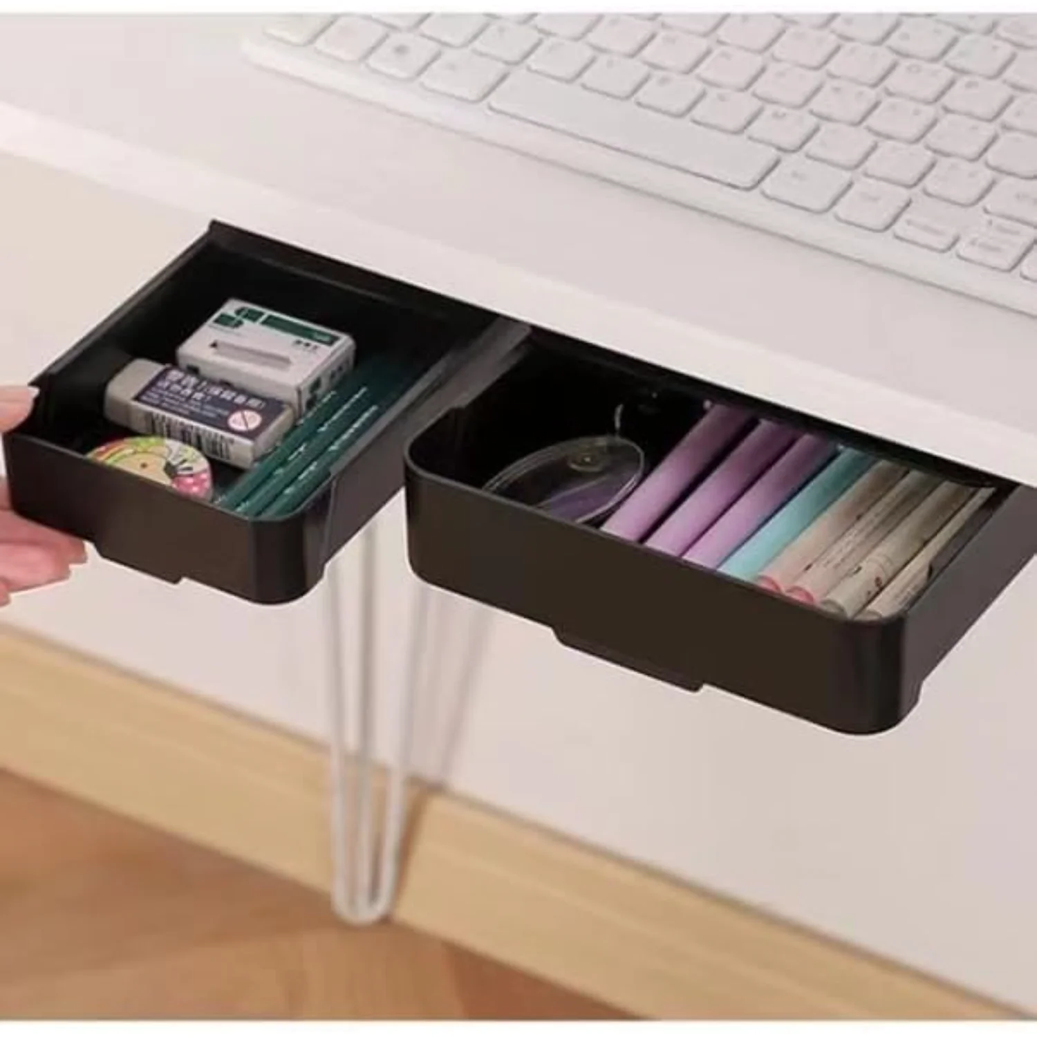 No Drilling Under Desk Drawer Organizer Desk Accessories & Workspace Organizers
No Drilling Under Desk Drawer Organizer Desk Accessories & Workspace Organizers