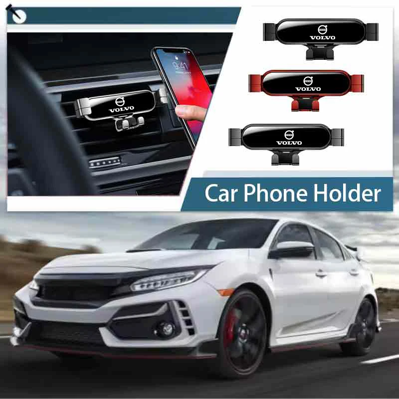 Gravity Car Holder For Phone Air Vent Clip Mount Mobile Cell Stand For Volvo XC60 XC90 C30 V40 V60 V90 S40 S60 S80 S90 S80L
Gravity Car Holder For Phone Air Vent Clip Mount Mobile Cell Stand For Volvo XC60 XC90 C30 V40 V60 V90 S40 S60 S80 S90 S80L