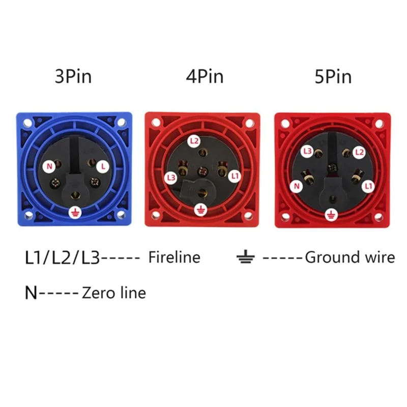 【Flash Deal】Industrial Connector Socket IEC 60309 Waterproof 3Pin 63A 200V-250V 2P+ E 6H IP67 Female Plug
【Flash Deal】Industrial Connector Socket IEC 60309 Waterproof 3Pin 63A 200V-250V 2P+ E 6H IP67 Female Plug