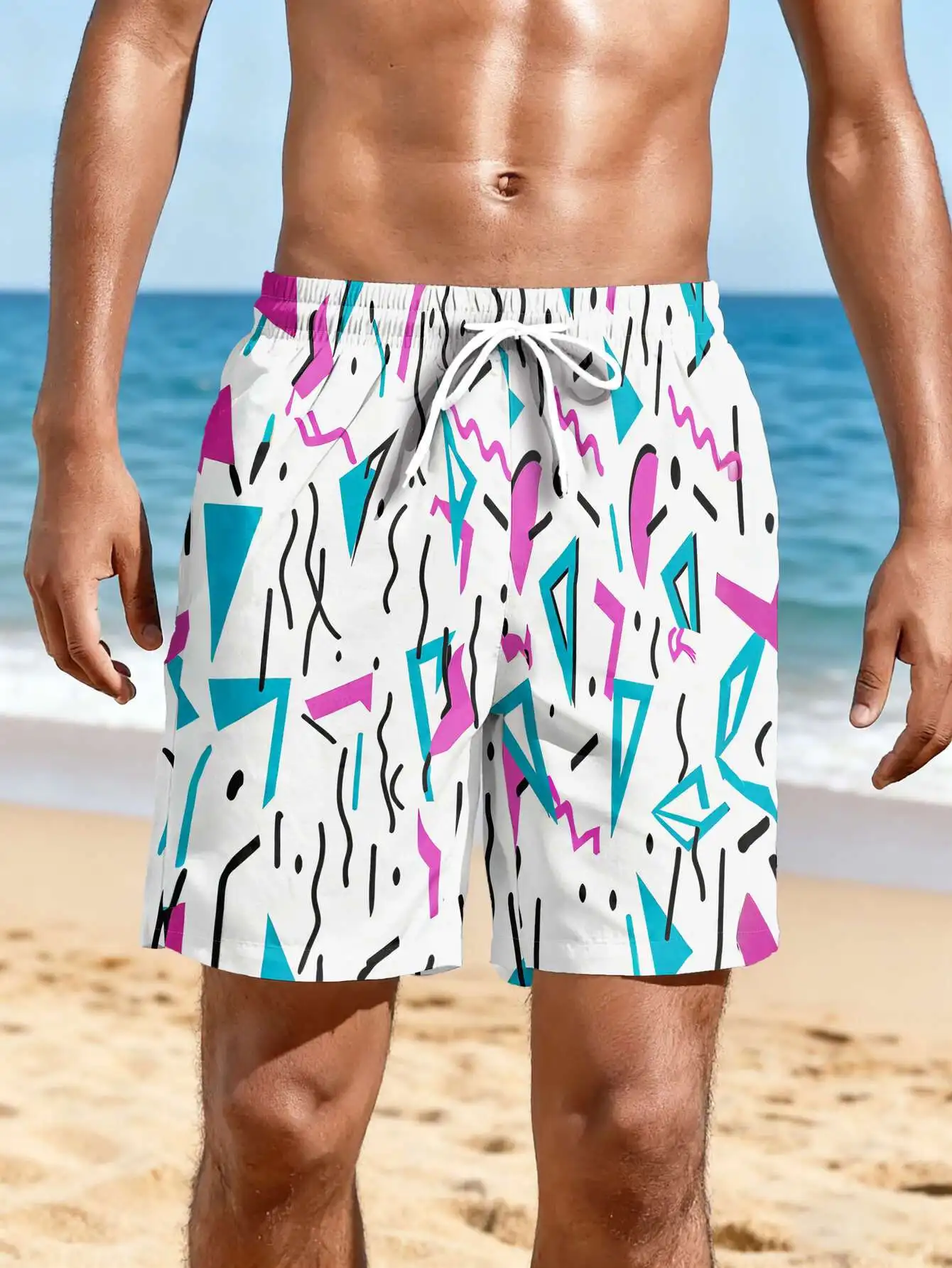 Classic New 2026 Summer Men's Shorts Fashionable Couple 3D Printed Swim Trunks Quick Drying Beach Shorts Casual Street Style
Classic New 2026 Summer Men's Shorts Fashionable Couple 3D Printed Swim Trunks Quick Drying Beach Shorts Casual Street Style