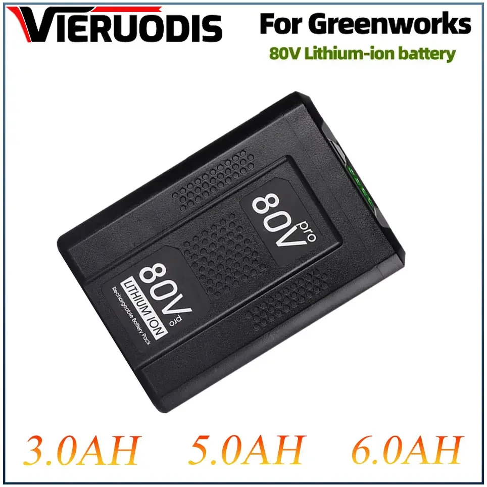 For Greenworks high-quality 80V snowblower tool battery, 80V maximum lithium-ion battery GBA80200 GBA80250 GBA80400 GBA80500
For Greenworks high-quality 80V snowblower tool battery, 80V maximum lithium-ion battery GBA80200 GBA80250 GBA80400 GBA80500