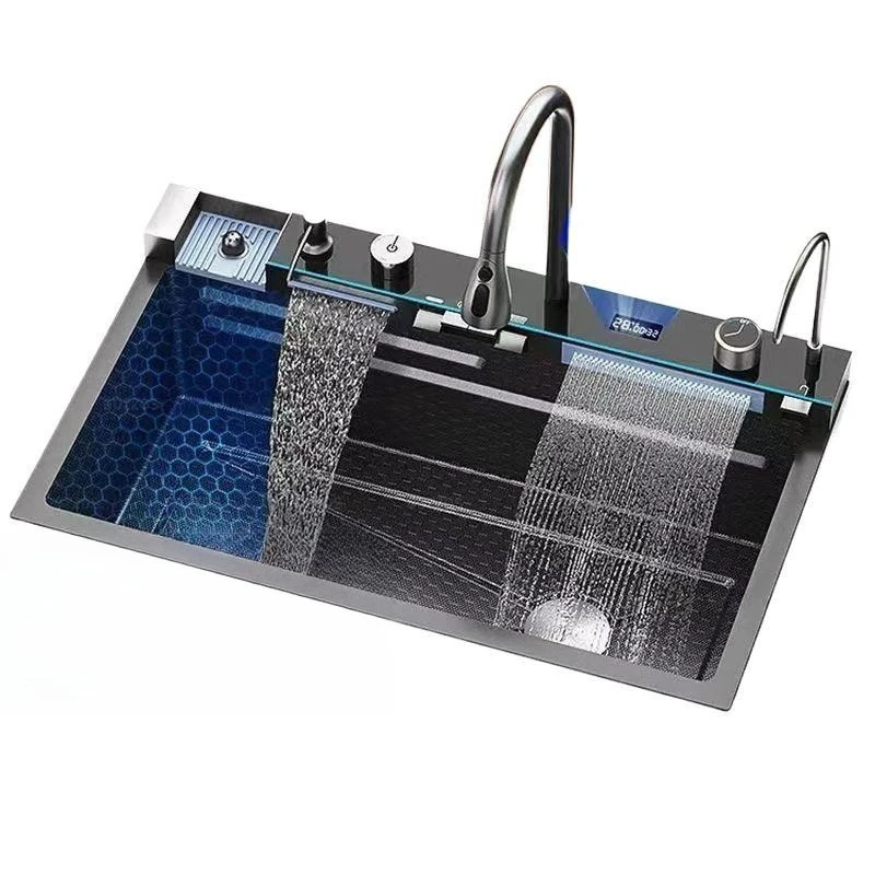 Feiyu Waterfall Integrated Kitchen Honeycomb Sink Single Slot Digital Display Stainless Steel Vegetable Basin
Feiyu Waterfall Integrated Kitchen Honeycomb Sink Single Slot Digital Display Stainless Steel Vegetable Basin