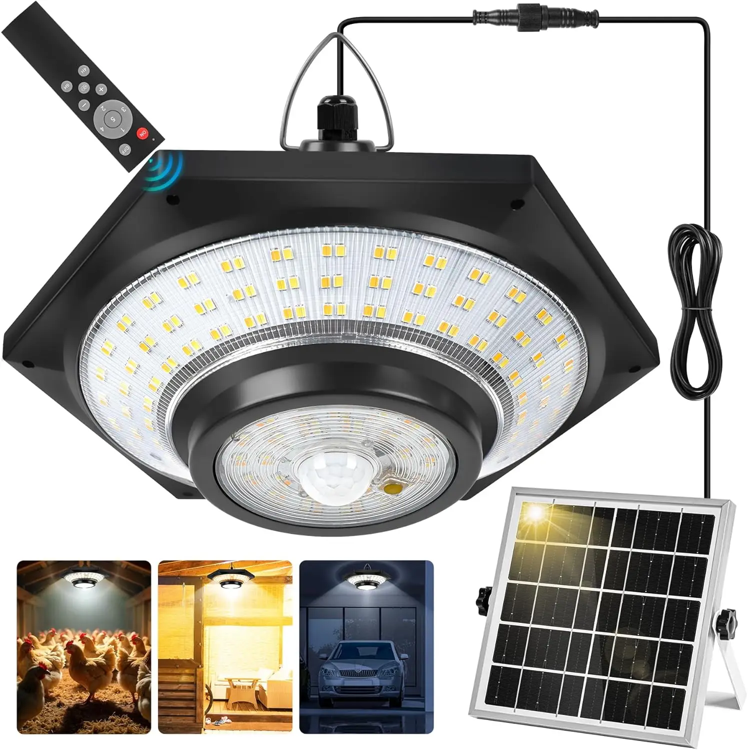 Solar Pendant Lights Outdoor Solar Shed Light Motion Sensor 288 LEDs Dimmable Indoor Barn Lamp Waterproof Gazebo Yard Garage Pat
Solar Pendant Lights Outdoor Solar Shed Light Motion Sensor 288 LEDs Dimmable Indoor Barn Lamp Waterproof Gazebo Yard Garage Pat