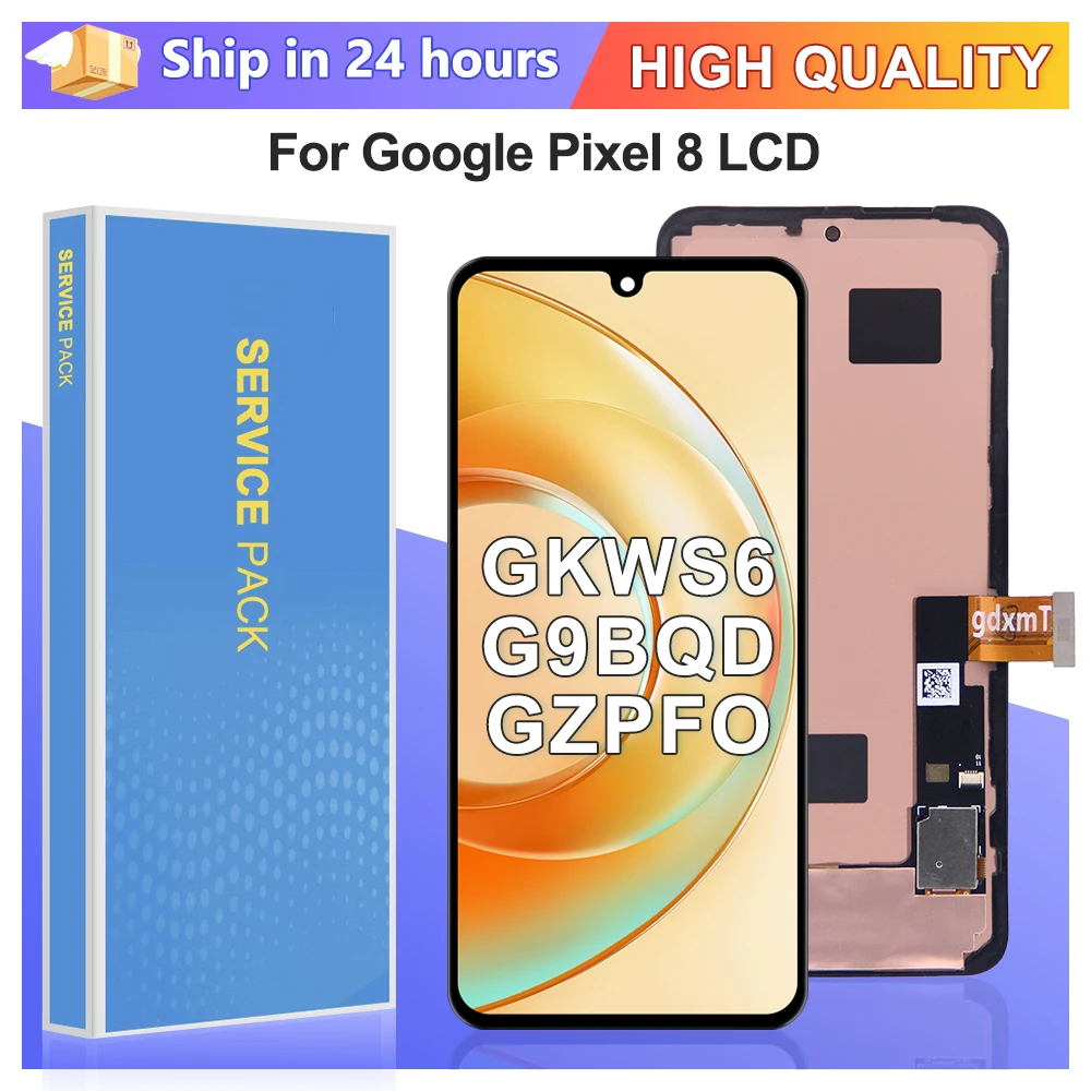 6.2''Amoled Pixel8 For Google Pixel 8 LCD Display Touch Screen GKWS6 G9BQD,GA04851-US GZPFO GPJ41 Replacement Parts
6.2''Amoled Pixel8 For Google Pixel 8 LCD Display Touch Screen GKWS6 G9BQD,GA04851-US GZPFO GPJ41 Replacement Parts