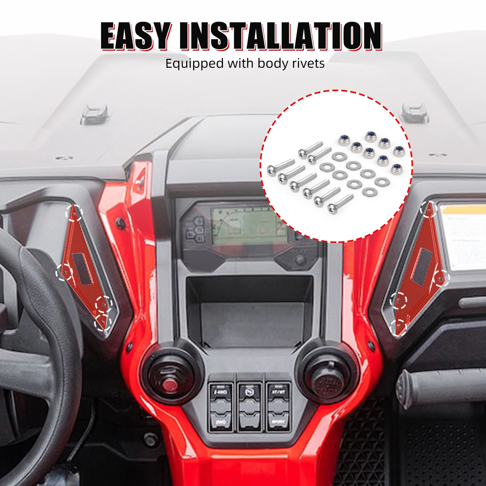 NICECNC for Honda Talon 1000R 1000X 2019-2024 Special Edition Left and Right Switch Panel Dash Rocker Aluminum ATV Accessories
NICECNC for Honda Talon 1000R 1000X 2019-2024 Special Edition Left and Right Switch Panel Dash Rocker Aluminum ATV Accessories