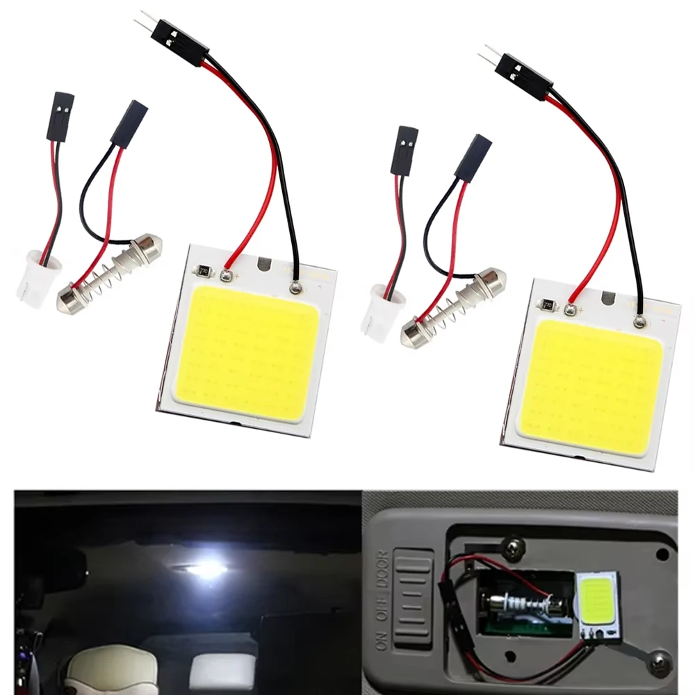 2 комплекта 48 SMD T10 4 Вт 12 В COB Внутренняя панель автомобиля Светодиодные фонари Лампа Автомобильный купольный светильник с T10 + гнездом гирлянды Автомобильные аксессуары 
2 комплекта 48 SMD T10 4 Вт 12 В COB Внутренняя панель автомобиля Светодиодные фонари Лампа Автомобильный купольный светильник с T10 + гнездом гирлянды Автомобильные аксессуары