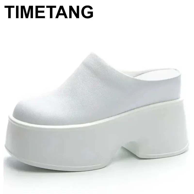 2025 Height Increasing Ladies 11cm Genuine Leather Pumps Fashion Platform Wedge White Slippers New Women on Casual
2025 Height Increasing Ladies 11cm Genuine Leather Pumps Fashion Platform Wedge White Slippers New Women on Casual