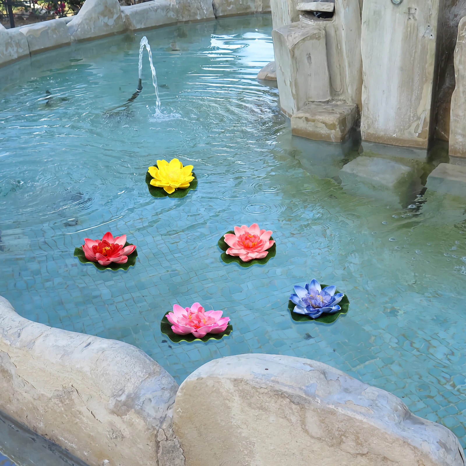 5pcs Artificial Lotus Flowers Premium EVA Material Floating Decoration for Pond Pool Home Garden Patios Public Places Water
5pcs Artificial Lotus Flowers Premium EVA Material Floating Decoration for Pond Pool Home Garden Patios Public Places Water