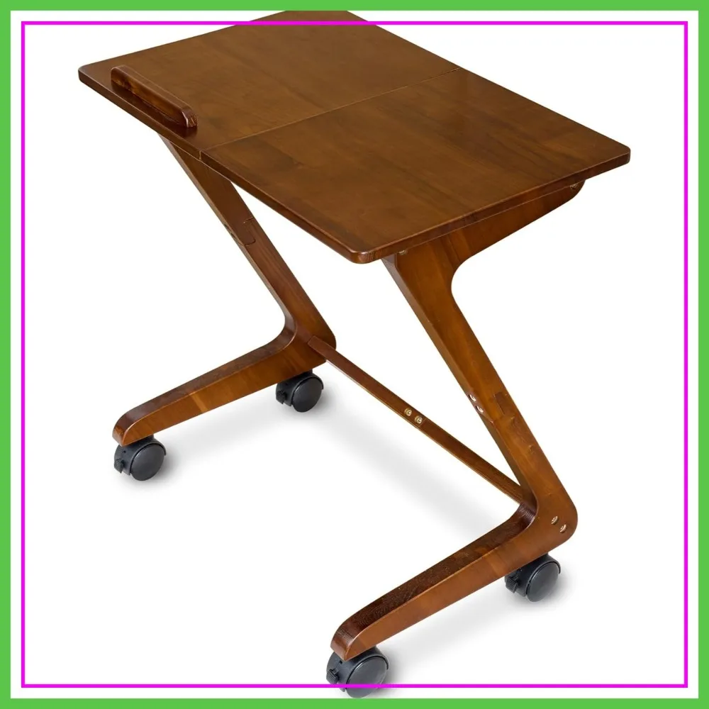TV Tray Table with Casters, Solid Rubberwood End Tables, Sofa Side Table Couch Table Laptop Desk Removable Snack Tray for Coffee Bed Sofa Eating Writing Reading Living Room Bedroom, Dark Walnut
TV Tray Table with Casters, Solid Rubberwood End Tables, Sofa Side Table Couch Table Laptop Desk Removable Snack Tray for Coffee Bed Sofa Eating Writing Reading Living Room Bedroom, Dark Walnut