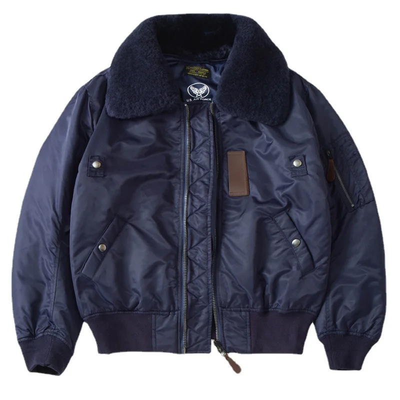 Amekaji American Vintage B-15 Flight Jacket - Vintage Cotton Workwear Parka with Thickened Padding Men's Winter Bomber Coat
Amekaji American Vintage B-15 Flight Jacket - Vintage Cotton Workwear Parka with Thickened Padding Men's Winter Bomber Coat