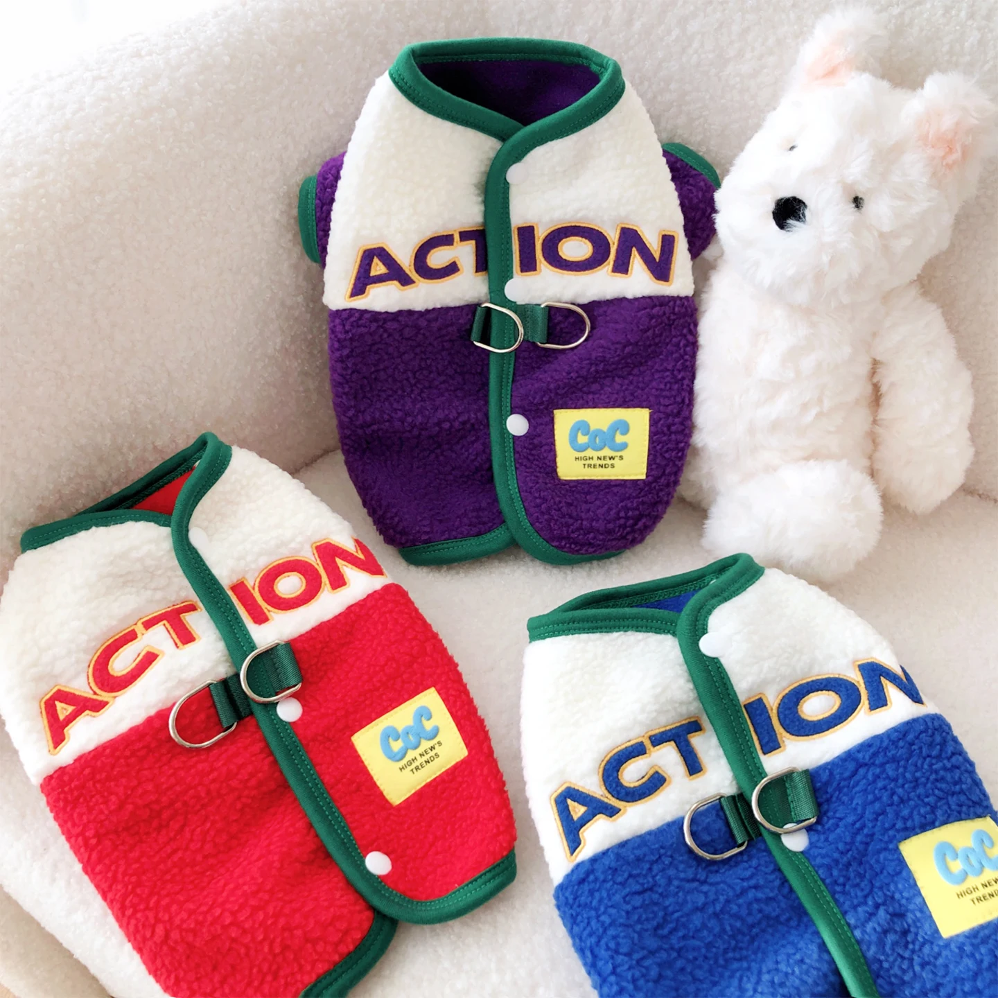 Fce Lined Pet Clothes Baseball Sle Dog Sweater Coat for Small Dogs like Teddy Bichon Warm Outdoor Leisure Clothes
Fce Lined Pet Clothes Baseball Sle Dog Sweater Coat for Small Dogs like Teddy Bichon Warm Outdoor Leisure Clothes