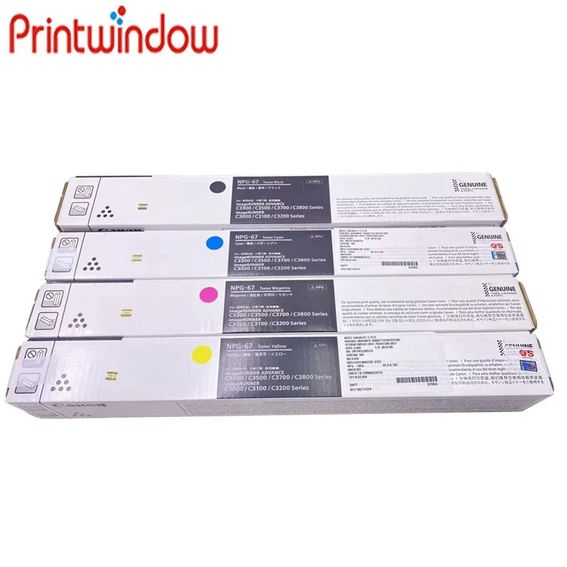 Original New NPG-67 Toner Cartridge For Canon image RUNNER ADVANCE C3000 C3100 C3200 C3300 C3500 C3700 Black 790g Color 463g
Original New NPG-67 Toner Cartridge For Canon image RUNNER ADVANCE C3000 C3100 C3200 C3300 C3500 C3700 Black 790g Color 463g