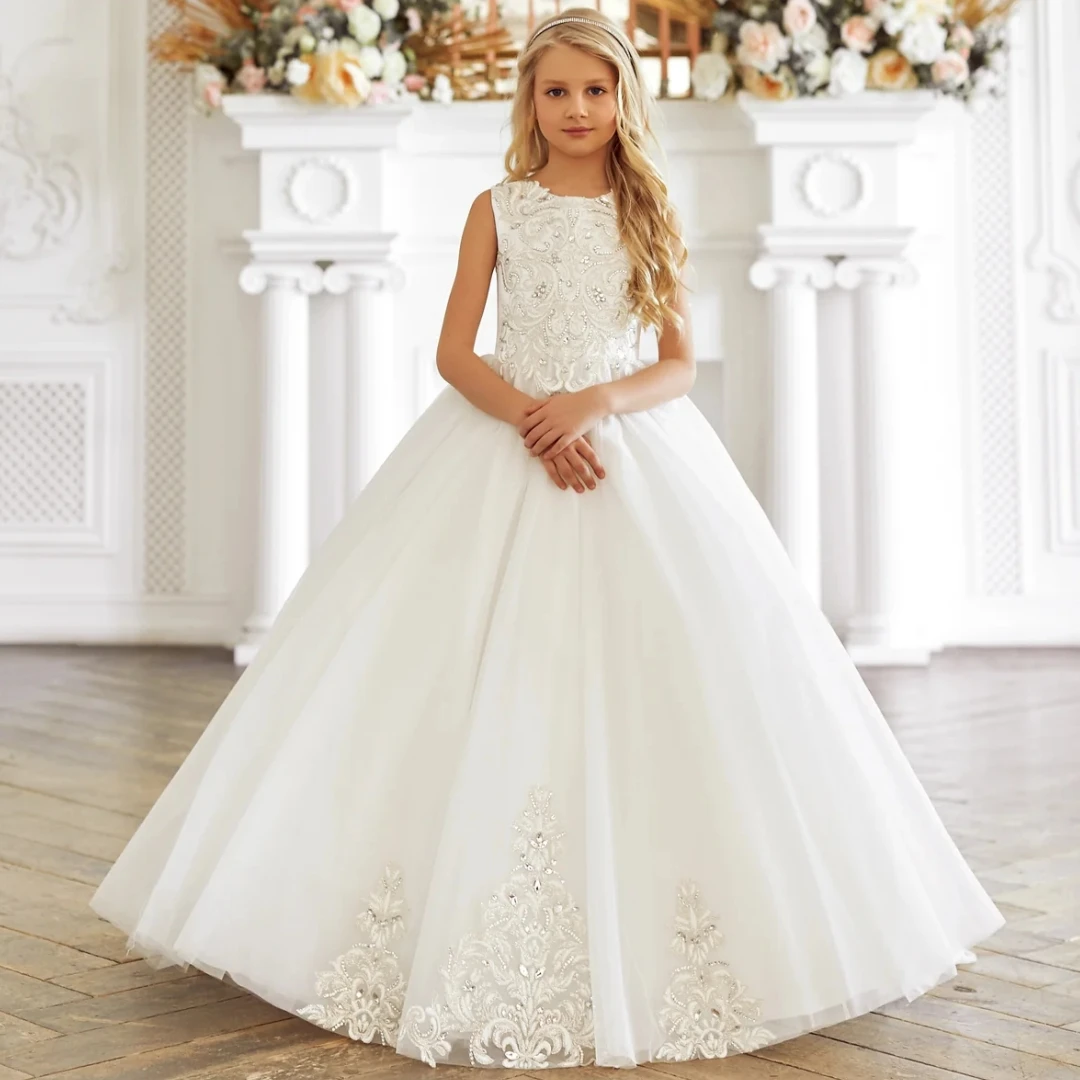 Snvdzo Customized Flower Girl Dress Floral Appliques Pattern Sleeveless For Wedding Birthday Party Prom Banquet Princess Gown
Snvdzo Customized Flower Girl Dress Floral Appliques Pattern Sleeveless For Wedding Birthday Party Prom Banquet Princess Gown