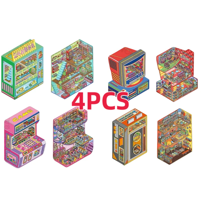 Плюс размер ретро киберспортивная комната откидная крышка пейзажная наклейка DIY 3D дофамин цветная кабина миниатюрная наклейка сцены подарок для ребенка
Плюс размер ретро киберспортивная комната откидная крышка пейзажная наклейка DIY 3D дофамин цветная кабина миниатюрная наклейка сцены подарок для ребенка