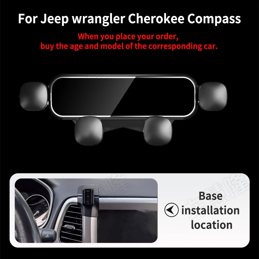 Mini Car Phone Holder For Jeep Wrangler Cherokee Compass Renegade Bracket GPS Stand Outlet Clip Rotatable Support Accessories
Mini Car Phone Holder For Jeep Wrangler Cherokee Compass Renegade Bracket GPS Stand Outlet Clip Rotatable Support Accessories