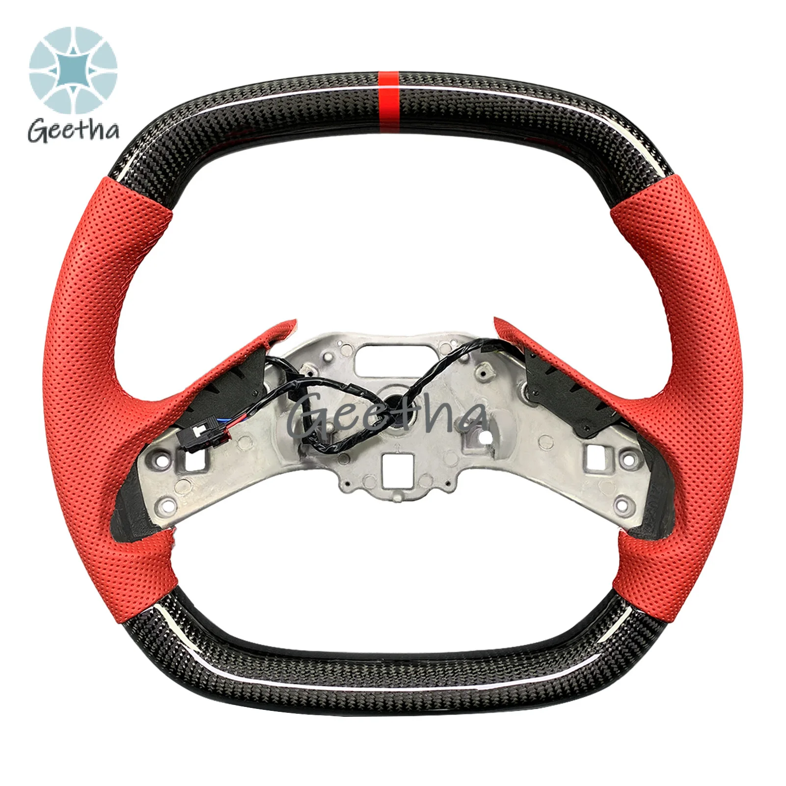 For Chevrolet Corvette C8 Customized Real Carbon Fiber Steering Wheel Red Perforated Leather Body kit bumper
For Chevrolet Corvette C8 Customized Real Carbon Fiber Steering Wheel Red Perforated Leather Body kit bumper