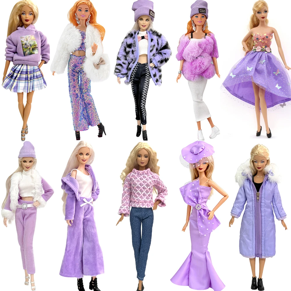 Fashion 11.5 Inch Doll Clothes Babi 1/6 Dolls Accessories Purple Clothing 30 CM Doll Dress Princess Party Coat Kids Toy JJ
Fashion 11.5 Inch Doll Clothes Babi 1/6 Dolls Accessories Purple Clothing 30 CM Doll Dress Princess Party Coat Kids Toy JJ