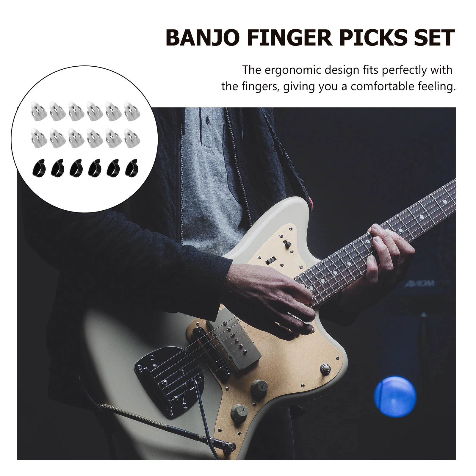 Guitar Finger Cots Metal Pick Picks Banjo Accessories Adjustable Bass Thumb for Electric
Guitar Finger Cots Metal Pick Picks Banjo Accessories Adjustable Bass Thumb for Electric