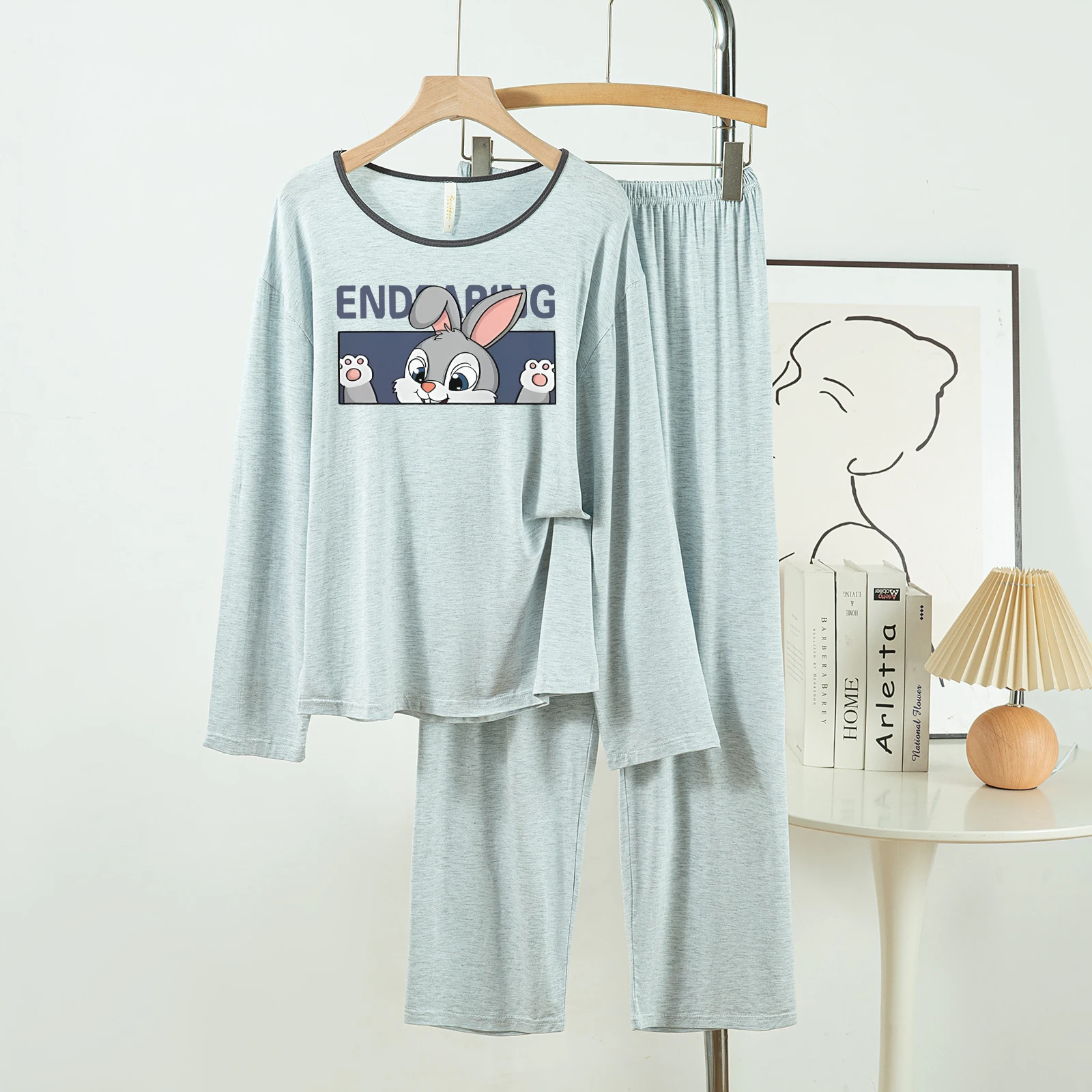 5181-188 Casual and Comfortable Modal Cotton Pajamas for Women, New Spring and Autumn Long-Sleeved Long Pants Solid Color Casual
5181-188 Casual and Comfortable Modal Cotton Pajamas for Women, New Spring and Autumn Long-Sleeved Long Pants Solid Color Casual