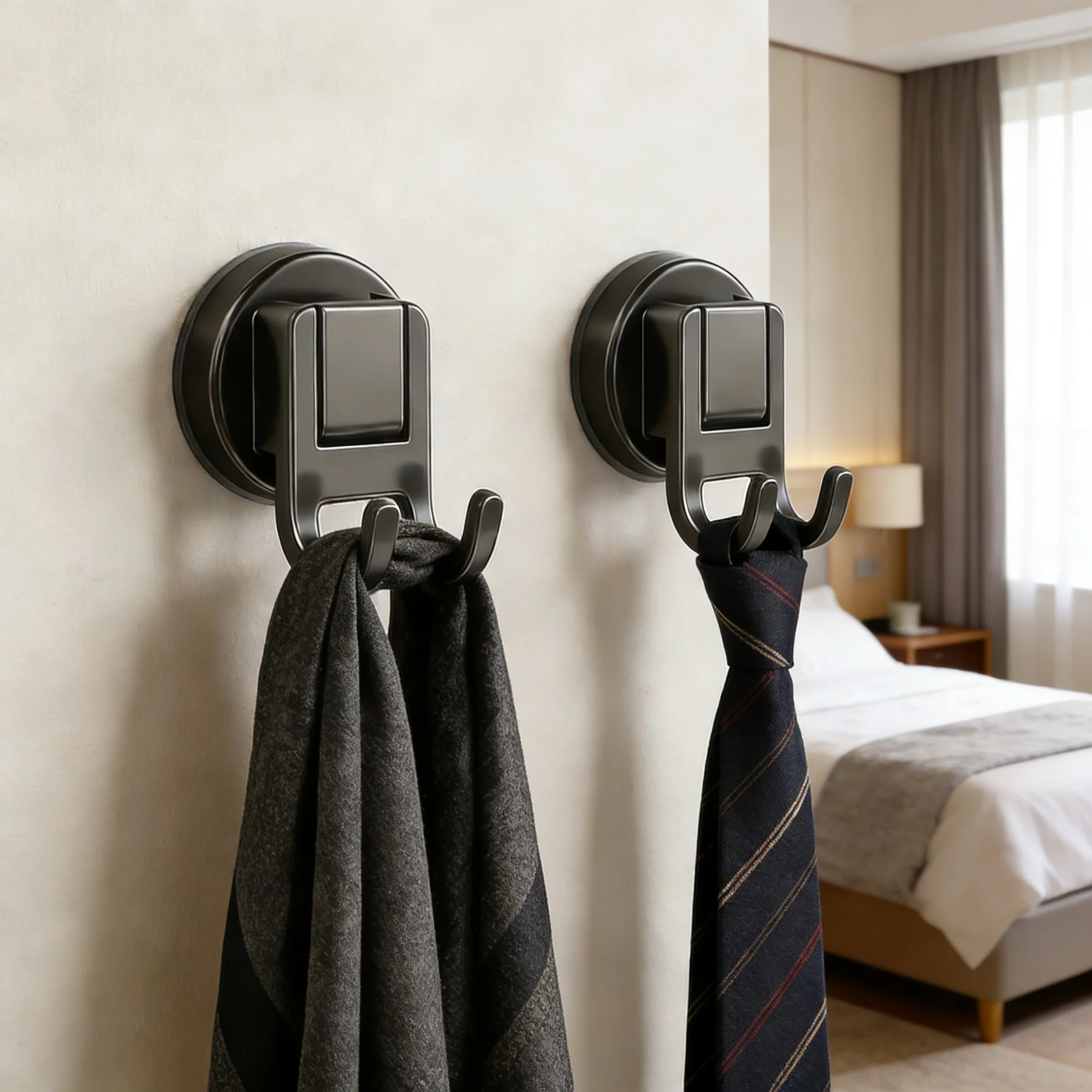 Carbon Steel PET Strong Suction Double Hooks Removable Design for Towel Bag Backpack Suitable for Bathroom Office Kitchen
Carbon Steel PET Strong Suction Double Hooks Removable Design for Towel Bag Backpack Suitable for Bathroom Office Kitchen