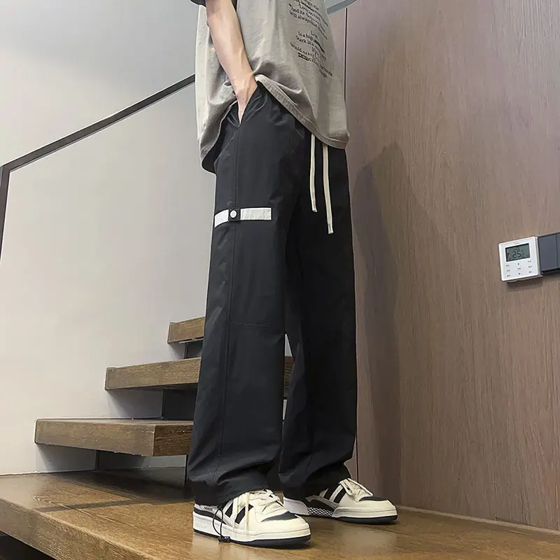 American Sle Loose Casual Pants Men's Faionable Versatile Wide Leg Long Pants Cool Trendy Sports Pants Spring Autumn
American Sle Loose Casual Pants Men's Faionable Versatile Wide Leg Long Pants Cool Trendy Sports Pants Spring Autumn