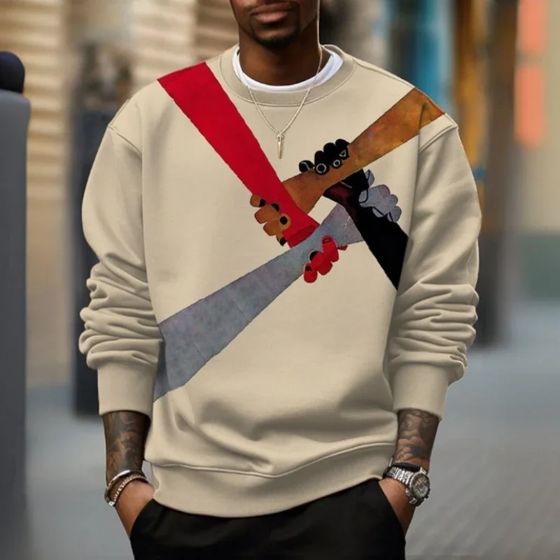 Autumn Men's Round Neck Sweatshirts 3d Hand Game Print Long Sleeve T-Shirt For Men Hoodies Retro Casual Oversized Pullover 2024
Autumn Men's Round Neck Sweatshirts 3d Hand Game Print Long Sleeve T-Shirt For Men Hoodies Retro Casual Oversized Pullover 2024