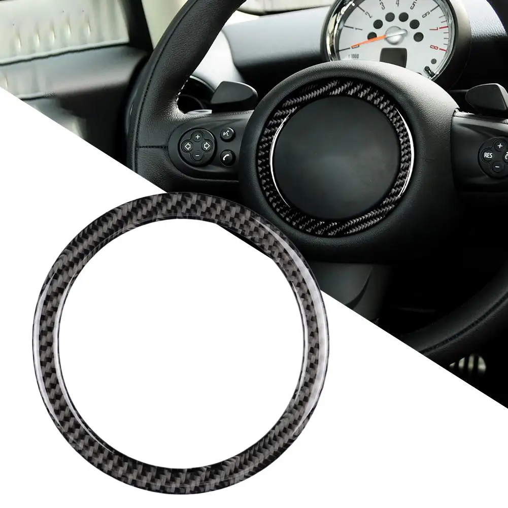 Carbon Fiber Steering Wheel Sticker Decal anti-scratch Car Interior decoration Accessories for Mini Cooper JCW R55 R56 R60 R61
Carbon Fiber Steering Wheel Sticker Decal anti-scratch Car Interior decoration Accessories for Mini Cooper JCW R55 R56 R60 R61