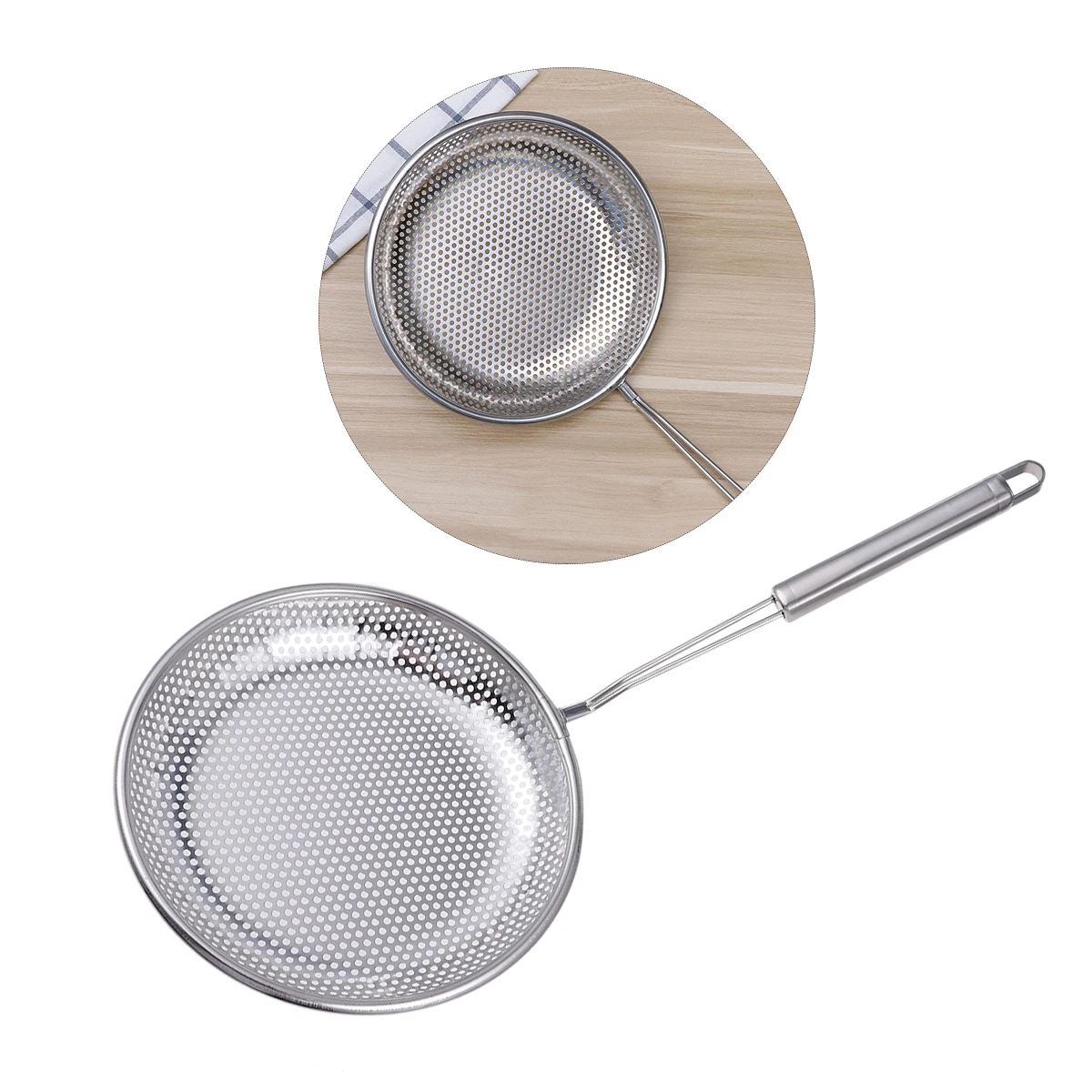 Square Handle Spoon Hot Pot Slotted Stainless Steel Skimmer Strainer Flat Colander Scoop
Square Handle Spoon Hot Pot Slotted Stainless Steel Skimmer Strainer Flat Colander Scoop