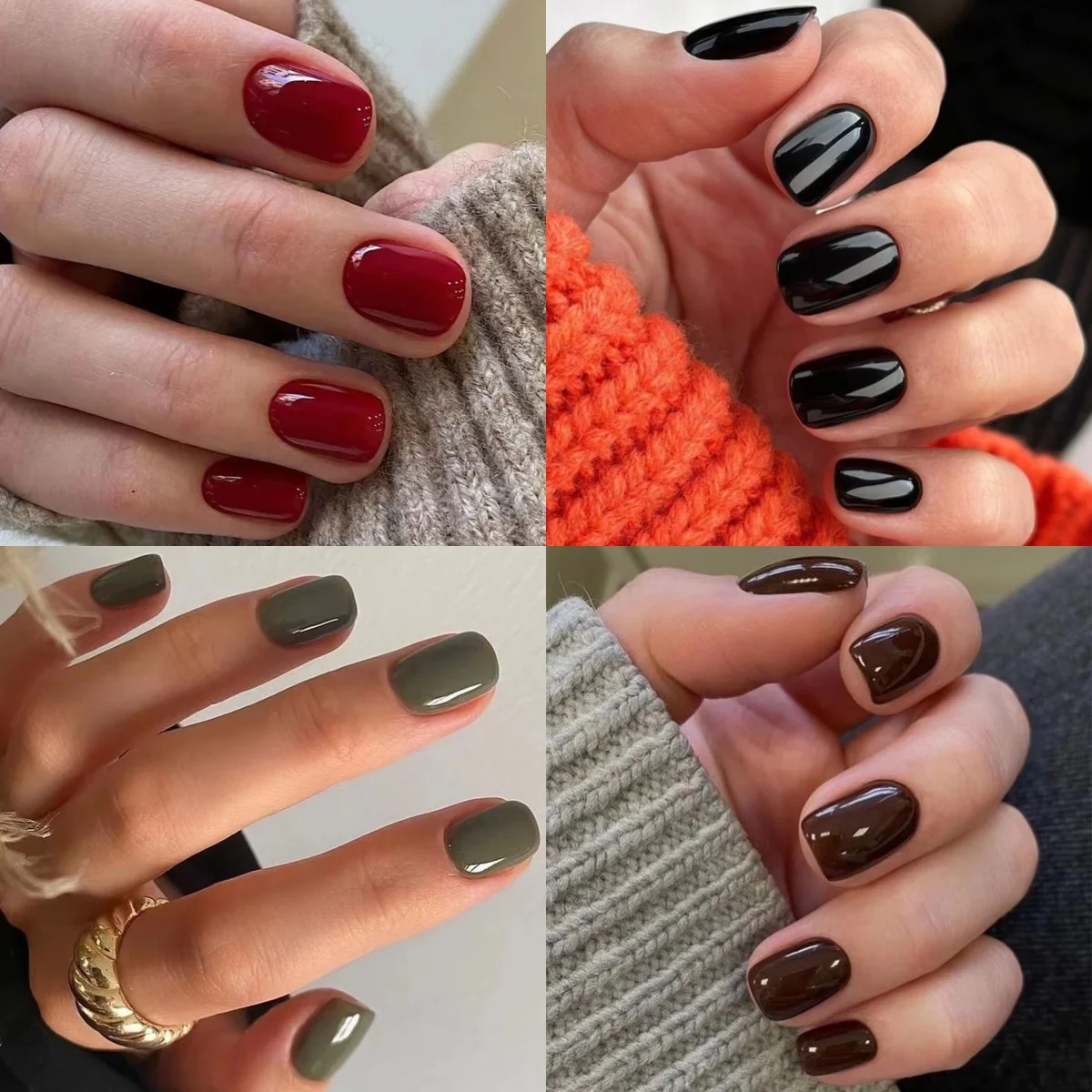 Classic Simple Glossy Solid Color Black Red Blue Green White Short Fake Nails Art False Nails Charm Press on Nails Manicure Tool
Classic Simple Glossy Solid Color Black Red Blue Green White Short Fake Nails Art False Nails Charm Press on Nails Manicure Tool
