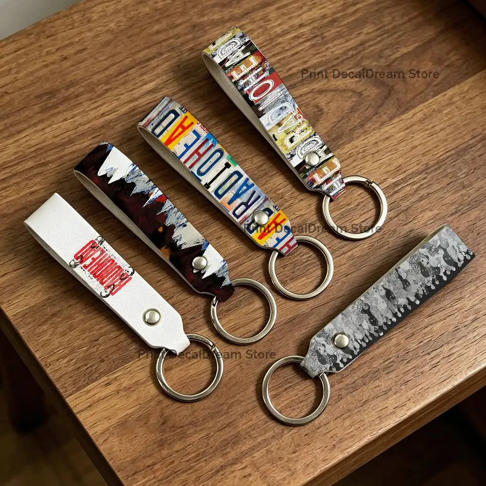 R-Radiohead The Bends Custom LOGO Keychain Blank Leather Personalize Name Ring Key Chains for Men and Women Engrave Keyring Gift
R-Radiohead The Bends Custom LOGO Keychain Blank Leather Personalize Name Ring Key Chains for Men and Women Engrave Keyring Gift