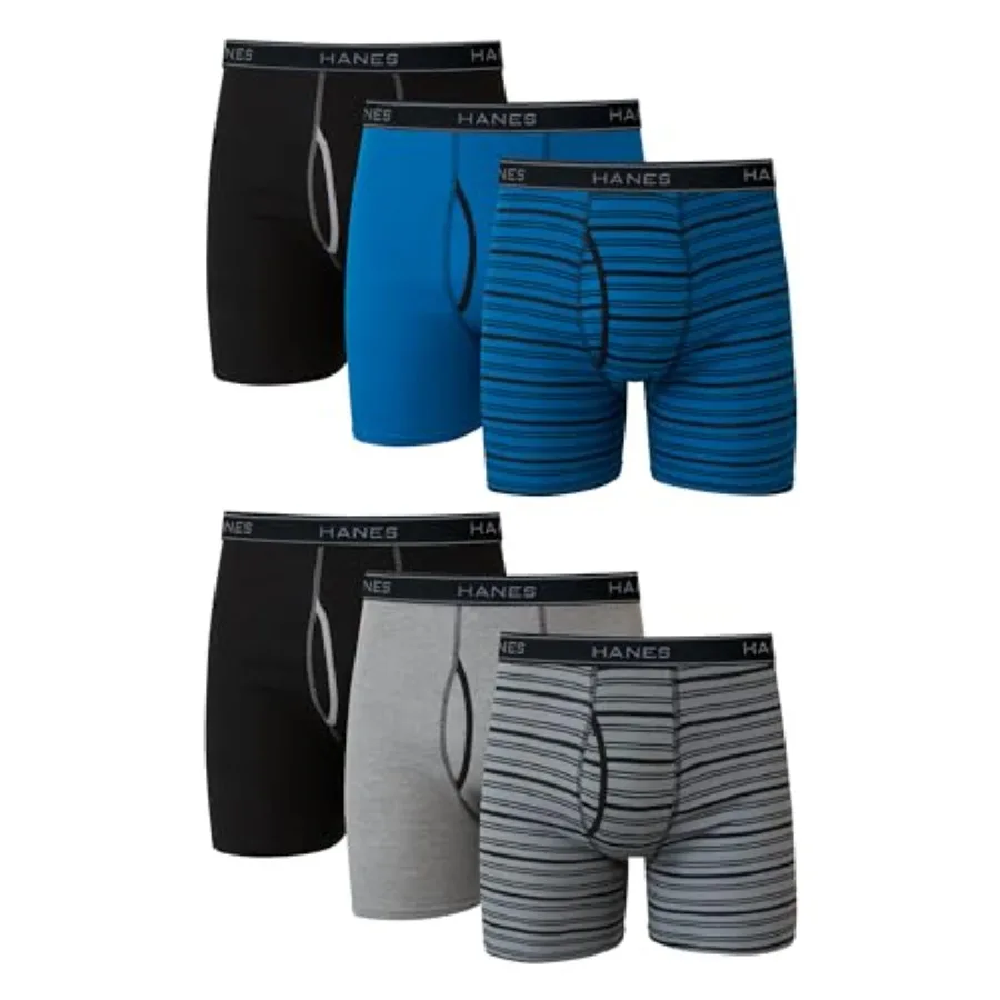 mens Underwear Boxer Briefs Pack, Cool and Breathable Cotton Moisture-wicking Underwear for Men, No Ride Up
mens Underwear Boxer Briefs Pack, Cool and Breathable Cotton Moisture-wicking Underwear for Men, No Ride Up