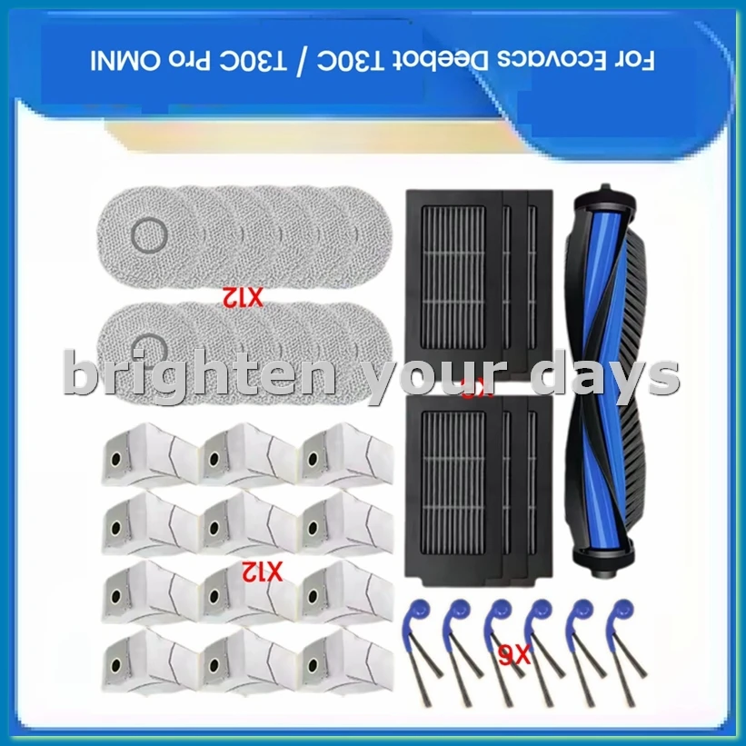 For T30C Omni / T30C Pro Omni Replacement Parts Main Side Brush Filter Dust Bag Mop Cloth-A63M
For T30C Omni / T30C Pro Omni Replacement Parts Main Side Brush Filter Dust Bag Mop Cloth-A63M