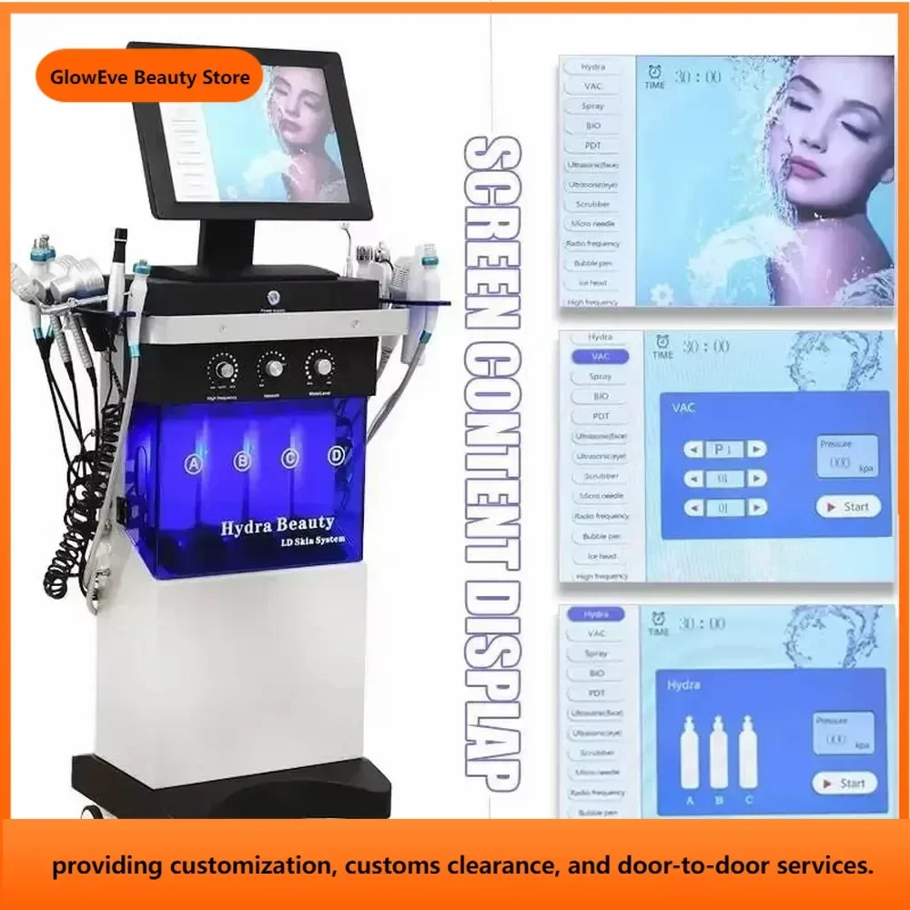 Hot Selling Oxygen Jet Super Bubble Machine 14 In 1 Water Jet Peel Vacuum Blackhead Remover Oxygen Skin Aqua Beauty Equipment
Hot Selling Oxygen Jet Super Bubble Machine 14 In 1 Water Jet Peel Vacuum Blackhead Remover Oxygen Skin Aqua Beauty Equipment