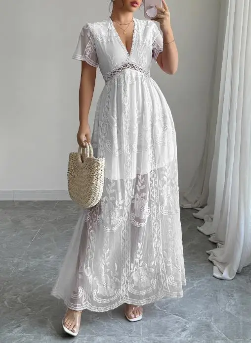 Women's Clothing Spring/summer 2025 Dress Women Fashion Latest Hot Selling Style Casual Elegant Temperament Deep V Luxury Dress
Women's Clothing Spring/summer 2025 Dress Women Fashion Latest Hot Selling Style Casual Elegant Temperament Deep V Luxury Dress
