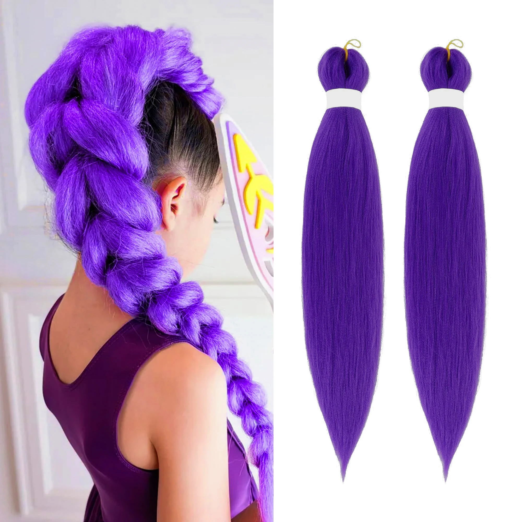 Фиолетовые гигантские косички для волос, 26 дюймов, 2 упаковки, плетение волос, предварительно растянутые цветные наращивание волос для завивки или коробочных косичек, горячая вода S
Фиолетовые гигантские косички для волос, 26 дюймов, 2 упаковки, плетение волос, предварительно растянутые цветные наращивание волос для завивки или коробочных косичек, горячая вода S